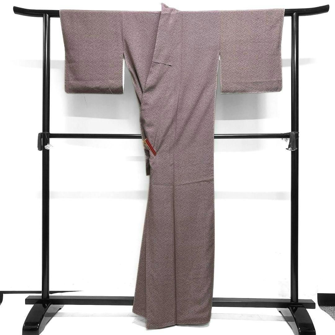 江戸小紋作家 内田秀一作 波模様 江戸小紋 着物 094w p - メルカリ