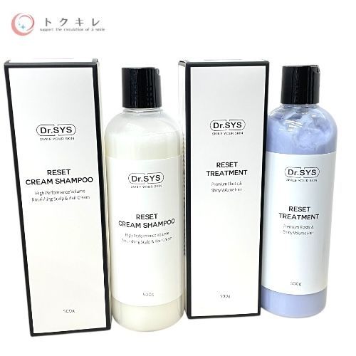 トクキレ Dr SYS ドクターシス リセット クリームシャンプー＆トリートメント 500 g 計5点セット ディアル シス