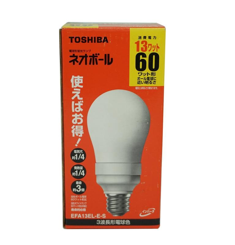 東芝 ネオボール 電球形蛍光ランプ 電球60ワット形 電球色