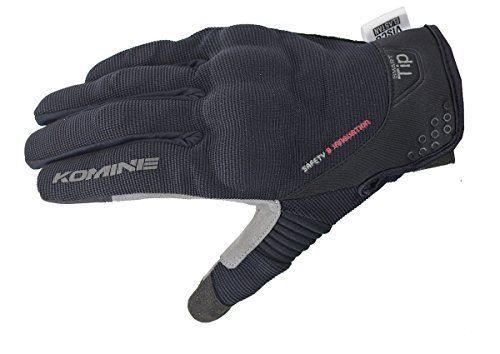 ブラック_XL_Tipロゴあり コミネ(KOMINE) バイク用 プロテクトメッシュグローブ-ブレイブ ブラック XL GK-183 1049 春夏秋向け メッシュ素材 プロテクター