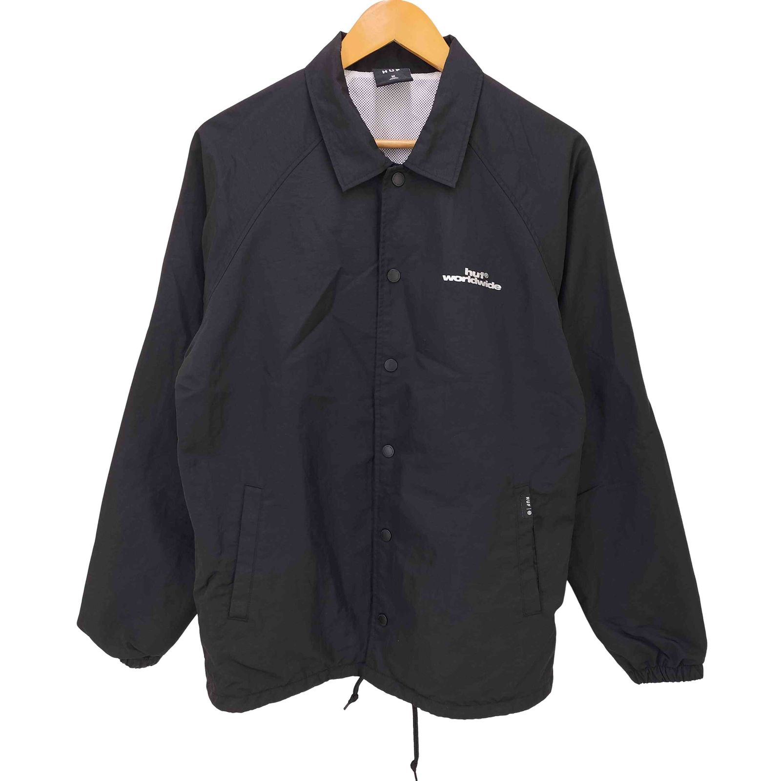 ハフ HUF ロゴプリントコーチジャケット メンズ JPN：M 