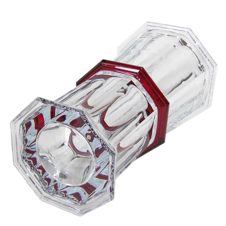 辰砂首長壺箱、台座あり