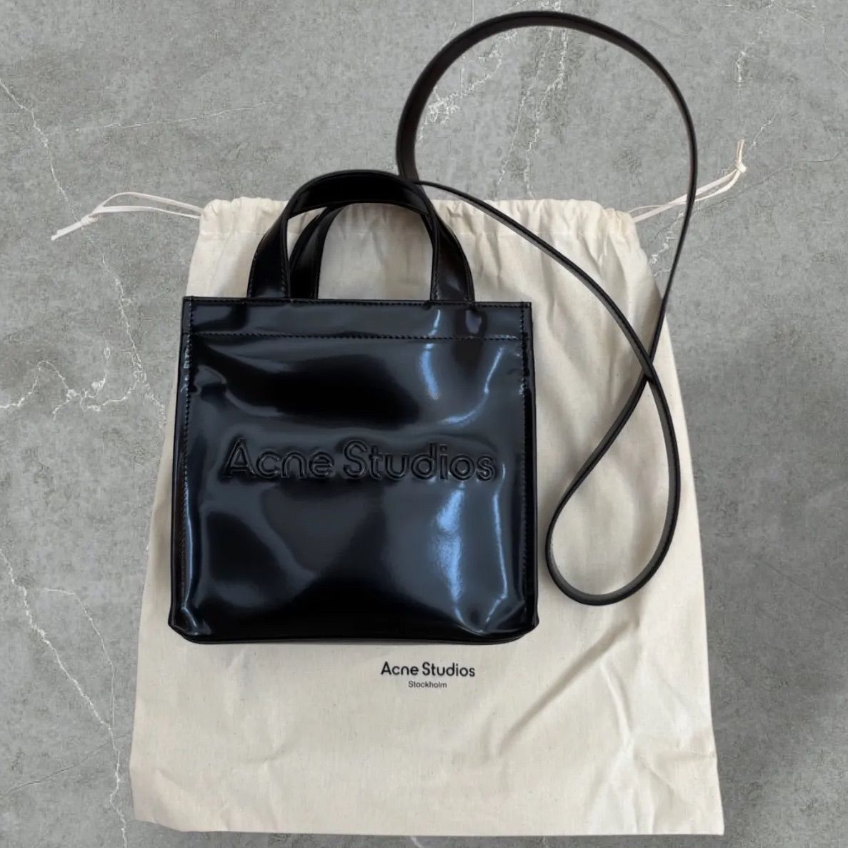 ◆Acne Studios◆ロゴ型押し ミニ トートバック 送料込 org.jpg
