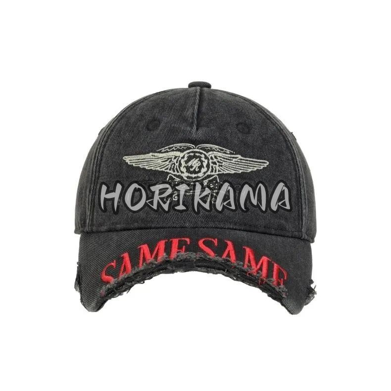 MARTINE ROSE CUT PEAK BACK CAP