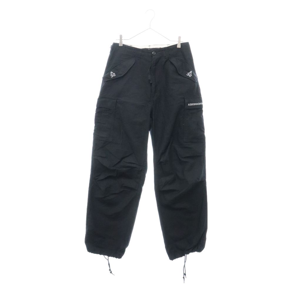 WIND AND SEA (ウィンダンシー) ドローコード カーゴパンツ ブラック WDS-PT-12