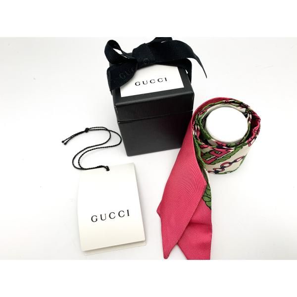 GUCCI グッチ シルク ツイリー スカーフ 627814 アパレル