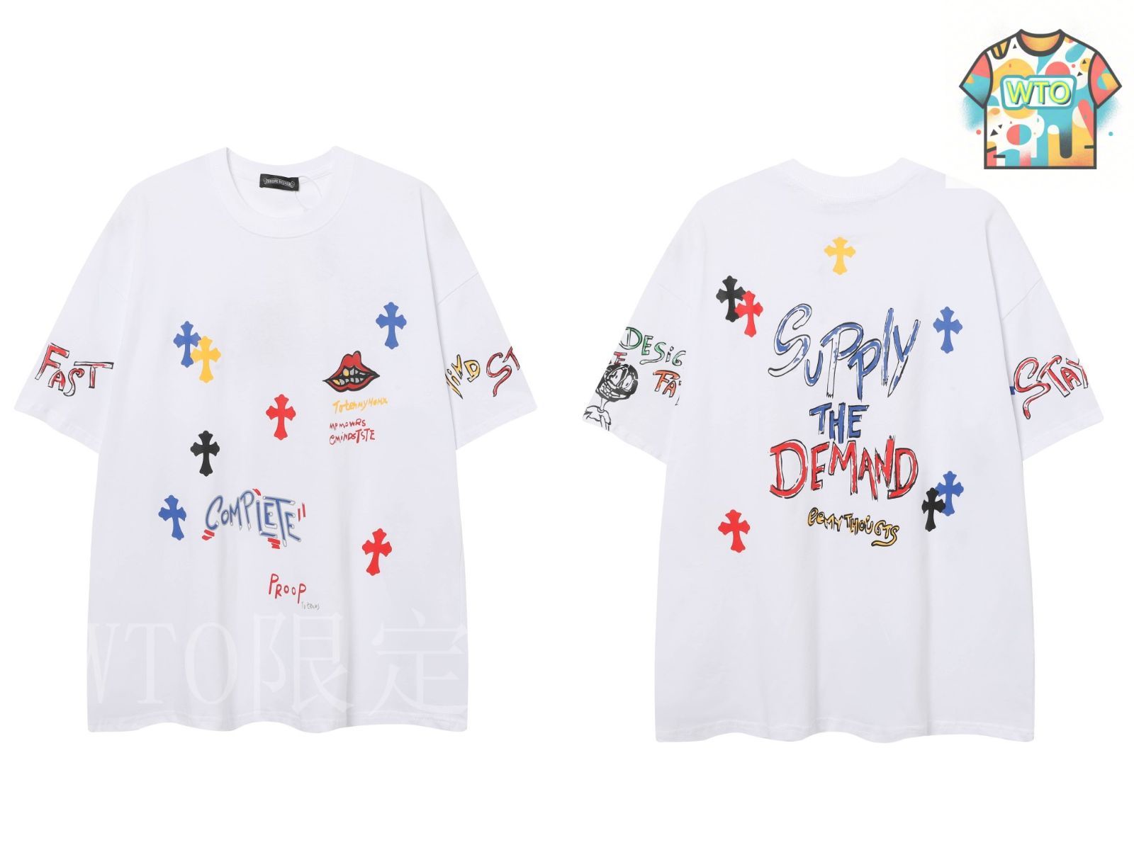 クロムハーツ tシャツ S 今日WTO】Chrome Hearts CH クロムハーツ グラフィティ T シャツ