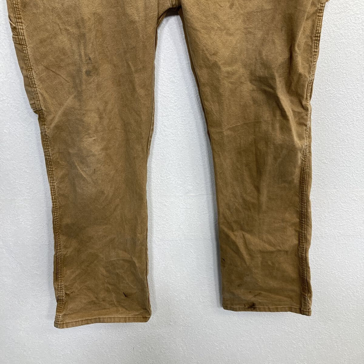 Dickies ワークパンツ W40 ブラウン ディッキーズ ジップアップ
