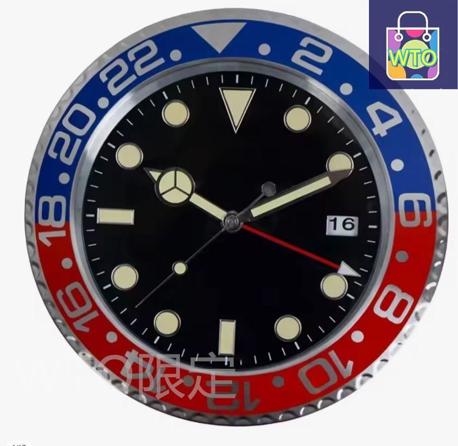 GMTマスター　ROLEX ロレックス掛け時計 海外販促品 新品 ROLEXロレックス 掛け時計 GMTマスター-WTO輸入