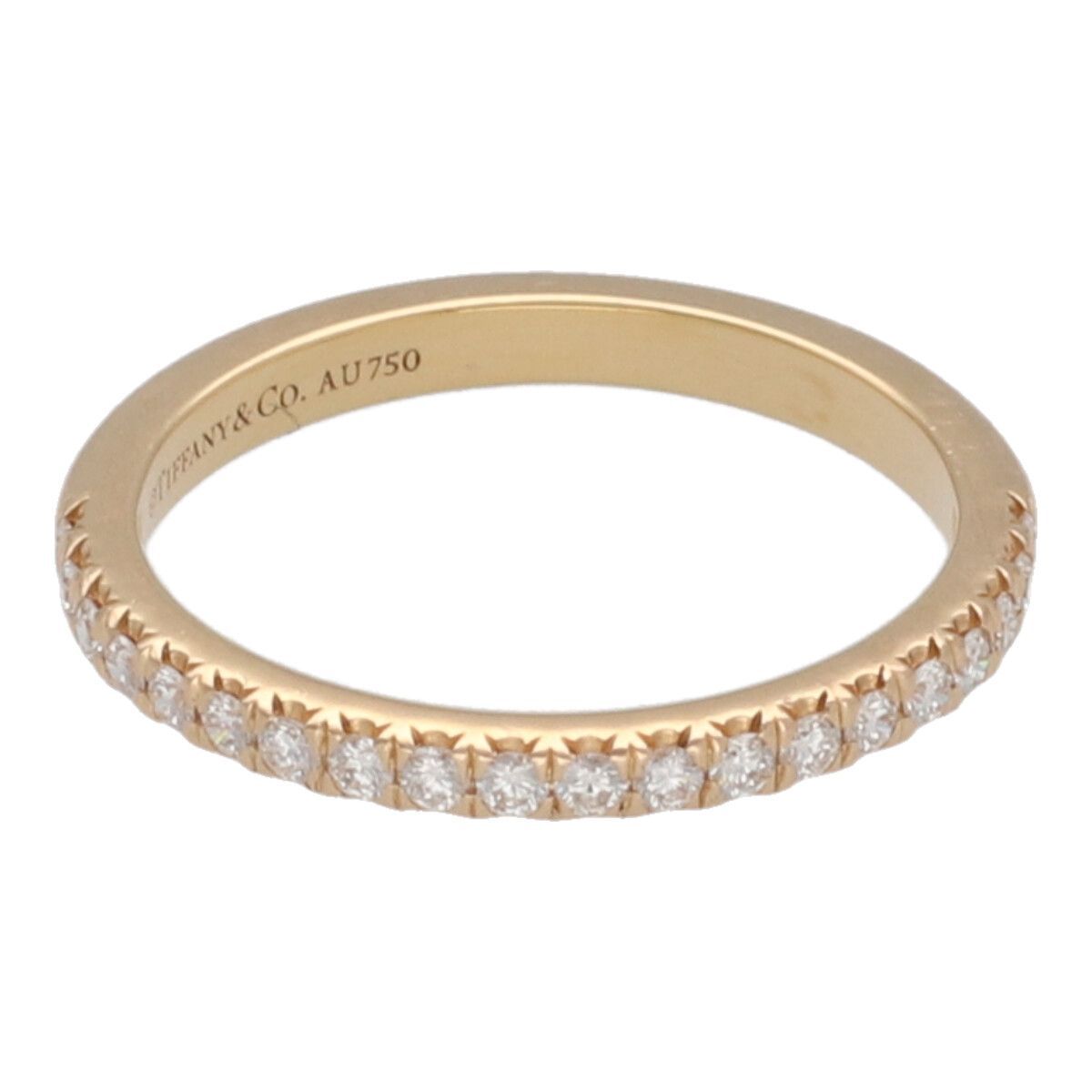 中古】 Tiffany ＆ Co. ティファニー ソレスト ハーフエタニティリング