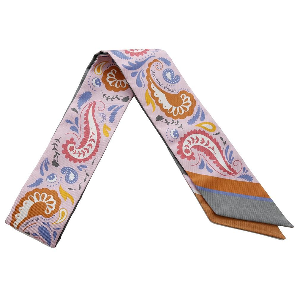 エルメス スカーフ ツイリー チーター バンダナ Guepards Bandana HERMES シルク リボン 2025秋冬