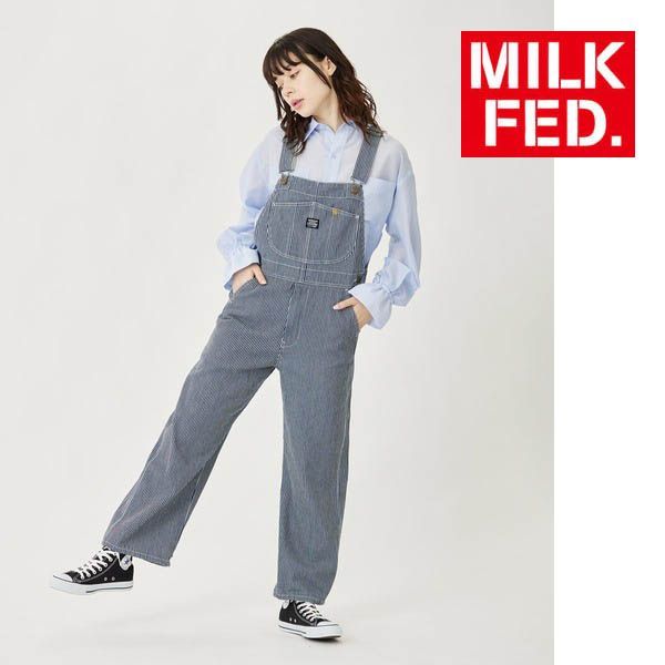 パンツ オーバーオール デニム サロペット ミルクフェド MILKFED DENIM