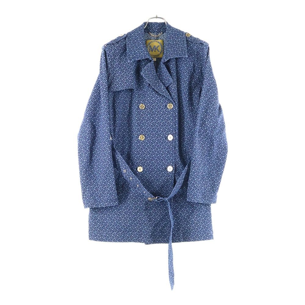 【新品タグ付】MICHAEL KORS ロゴ デニム ジャケット MK 総柄 マイケルコース(MICHAEL KORS)|モノグラムデニムジャケット