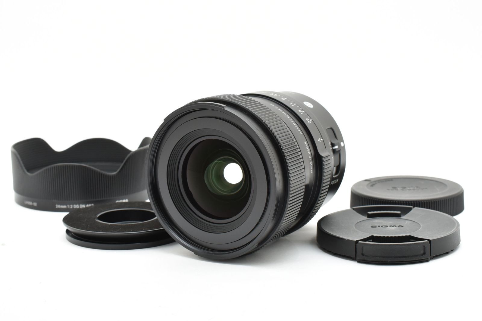 SIGMA 24mm F2 DG DN Contemporary ソニーEマウント用 広角単焦点レンズ フルサイズ対応 動作良好 フード キャップ付 シグマ 021