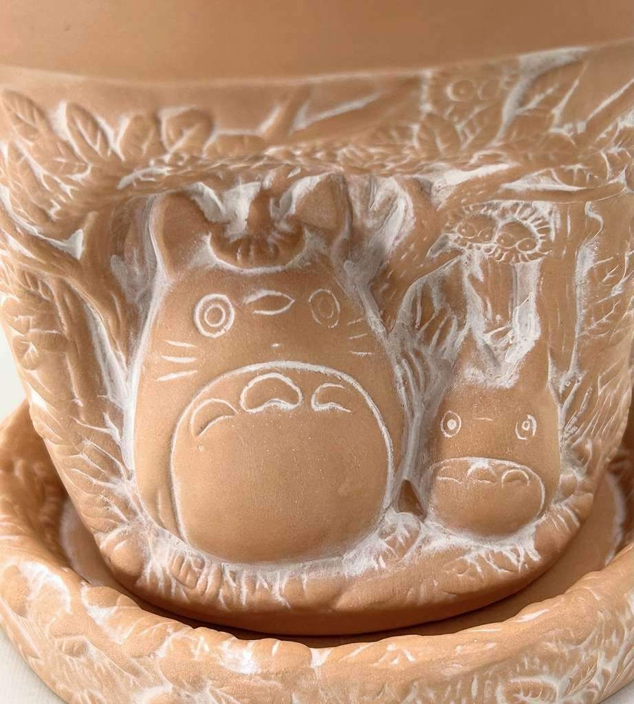 s24t-0695a【】となりのトトロ プランター 植木鉢 素焼きプランター