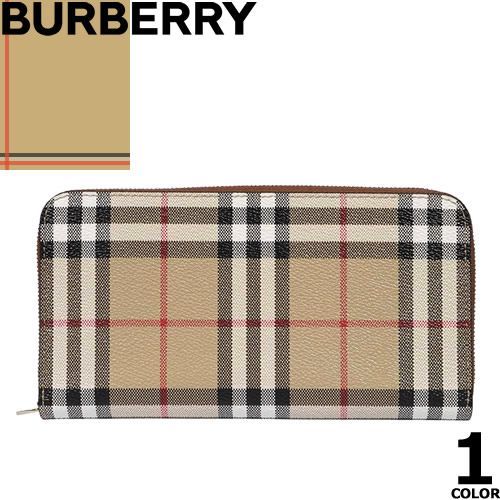 バーバリー BURBERRY 財布 長財布 チェック ジップウォレット レディース メンズ 2024年春夏新作 ラウンドファスナー ブランド アーカイブベージュ CHECK ZIP WALLET 8070598