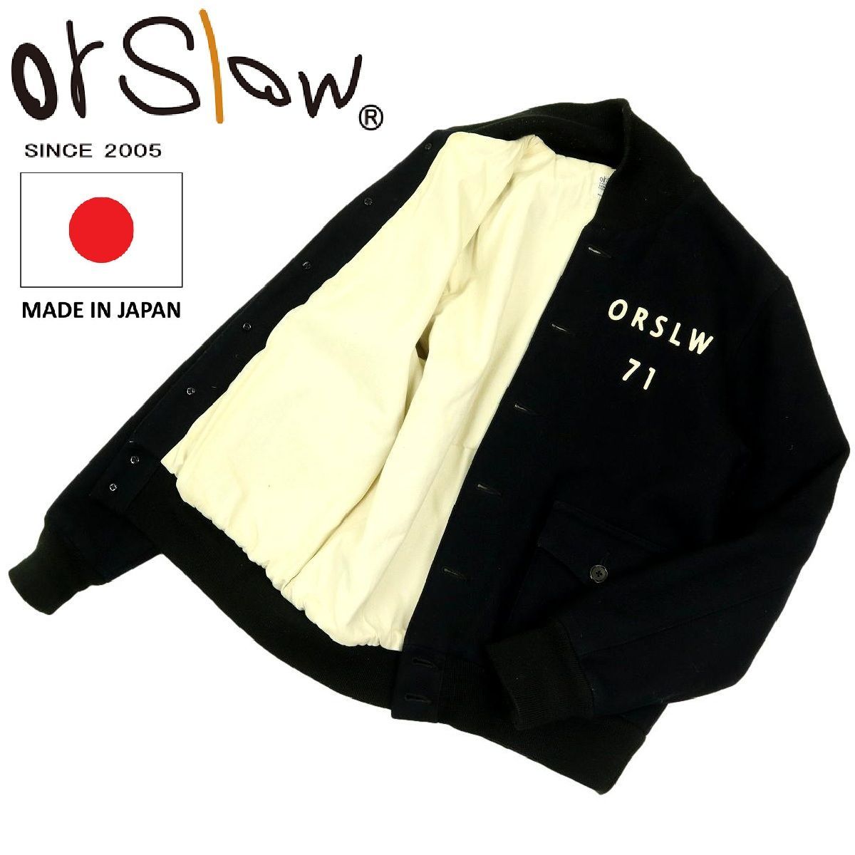 B3471 日本製 orSlow オアスロウ ウールジャケット スタジャン サイズ2