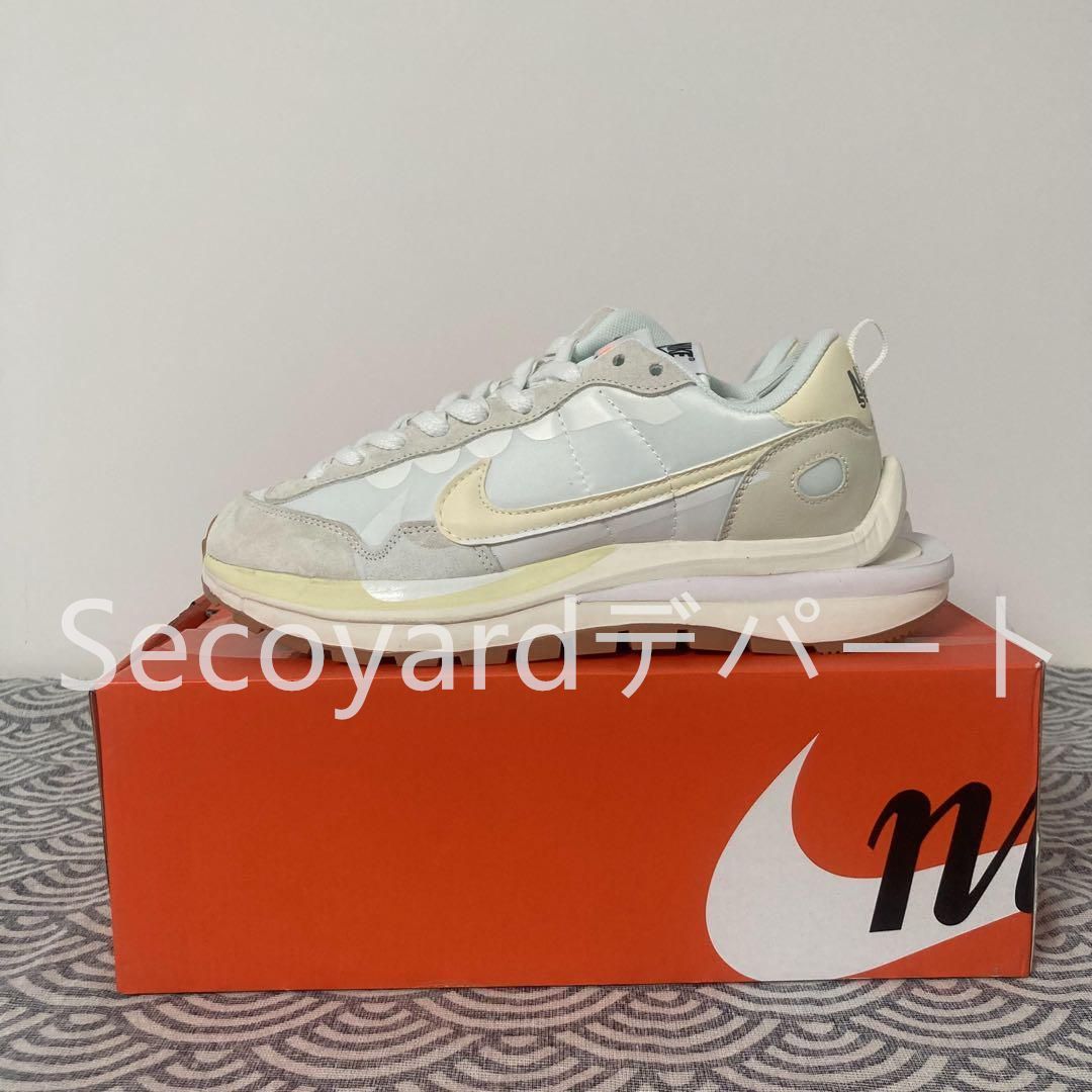 新品未使用 人気 Sacai × Nike VaporWaffle White Gum レディース/メンズ スニーカー 箱付 ホワイト