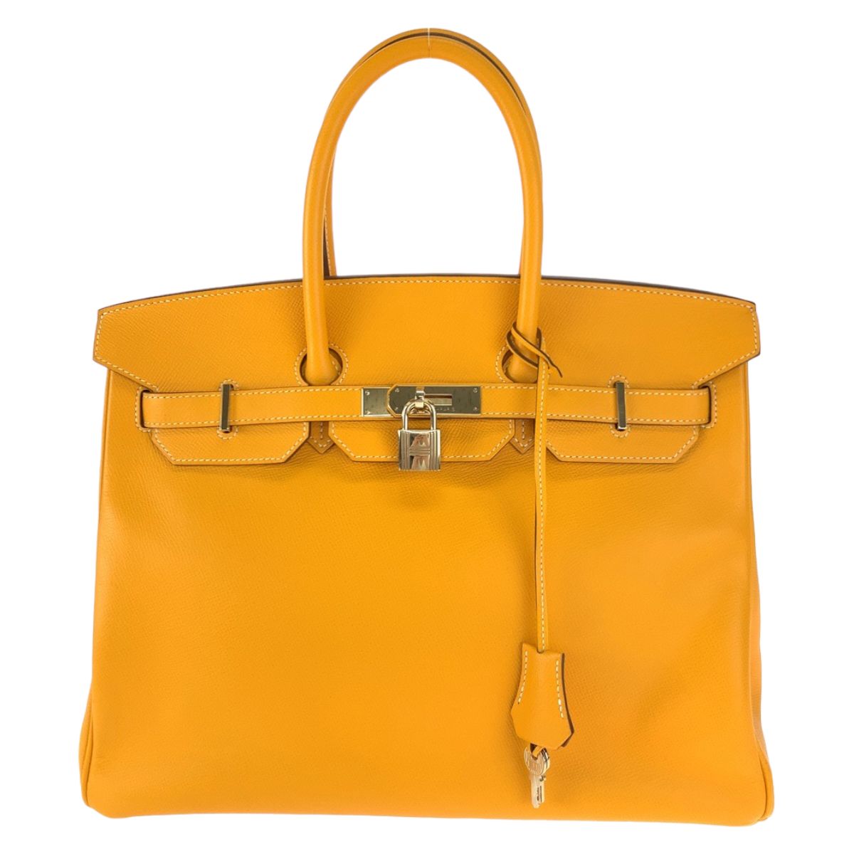 美品 HERMES エルメス キャンディ バーキン35 ジョーヌドール マンゴー 