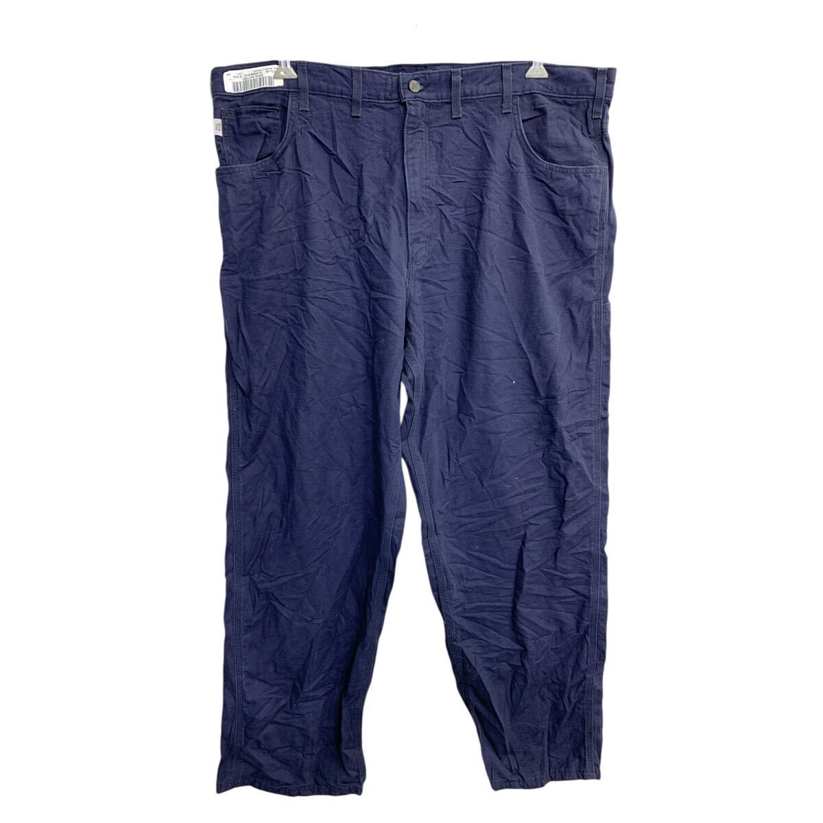 お買い得，人気SALE Carhartt ワークパンツ W44 カーハート ルーズフィット ビッグサイズ ネイビー メキシコ製 古着卸 アメリカ仕入 2503-1029 その他