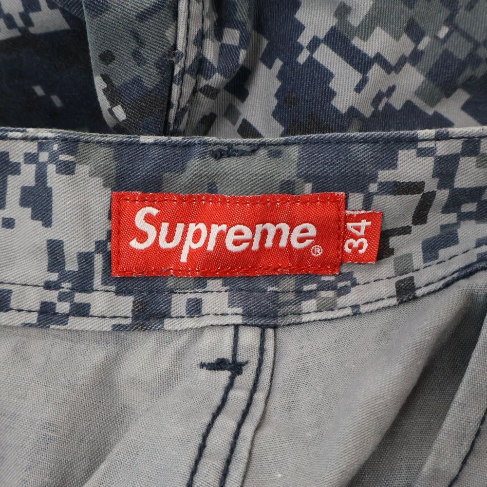SUPREME (シュプリーム) 17AW Cargo Pant Navy Digi Camo デジタル