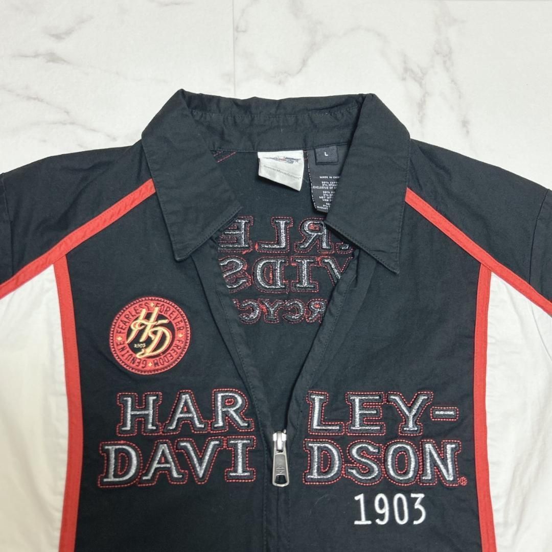 半袖ワークシャツ ブラック