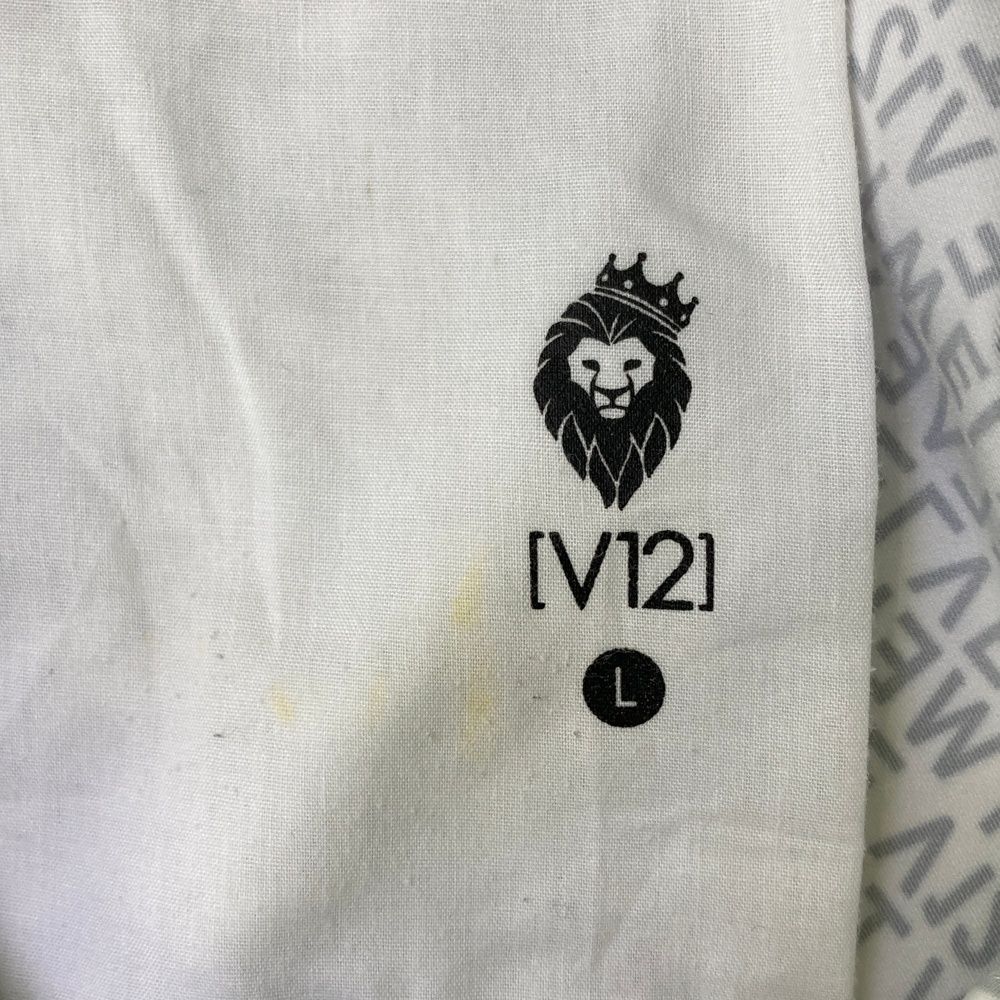 サイズ L V12 ヴィトゥエルヴ ハーフパンツ ロゴ総柄 ホワイト系 240101473550 ゴルフウェア メンズ ストスト LLC-HASEGAWATOSO_COM