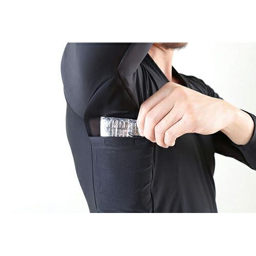 キングジム インナー 夏を乗り切るひんやりインナ− Ｍ Mサイズ 黒 NTS10-Mｸﾛ