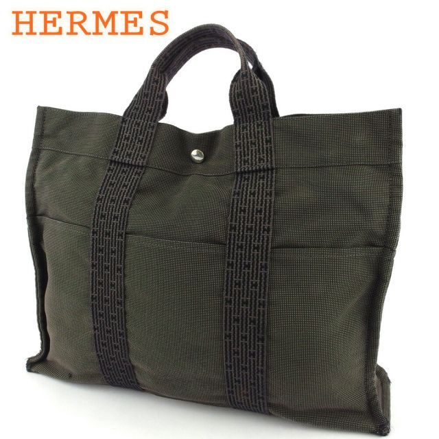 ☆HERMES エルメス エールラインPM トートバッグ ミニ キャンバス
