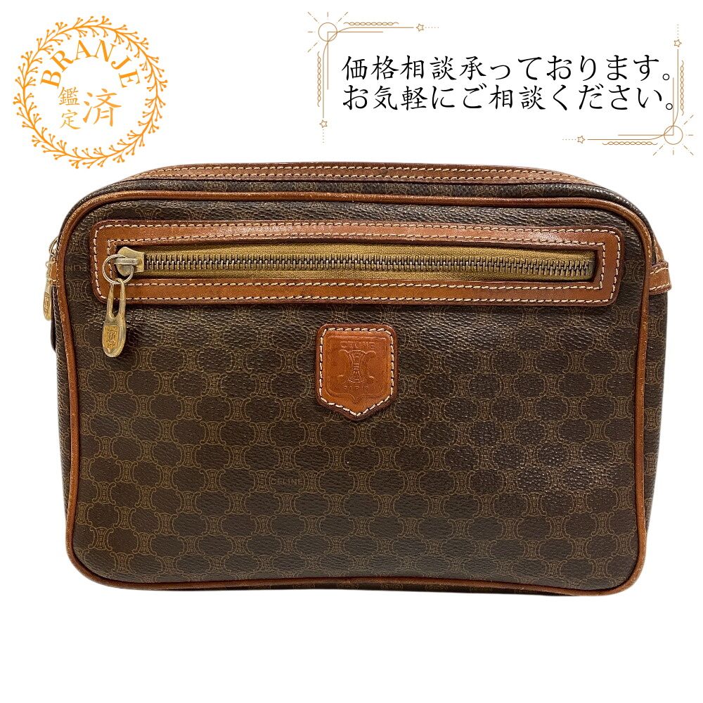【極美品】 CELINE セリーヌ ポーチ セカンドバッグ 黒マカダム 人気 5%OFF フォロワークーポン!!】CELINE セリーヌ ポーチ