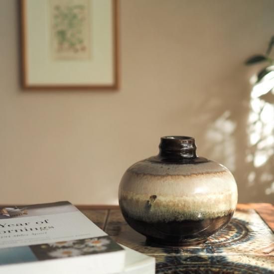 FatLava Strehlaフラワーベース Gry Germany 西ドイツヴィンテージ花器 ヴィンテージフラワーベース ファットラバ シューリッヒ ヴィンテージ雑貨 北欧ヴィンテージ アンティーク 古道具 ヴィンテージインテリア NEXPOTALLINN_EU