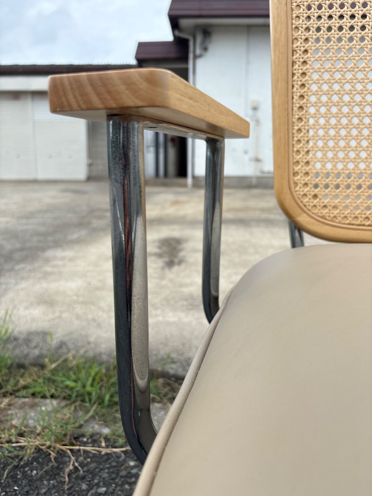 【美品】LOWYA ラタン調デスクチェア キャスター代替品 美品】LOWYA ラタン調デスクチェア キャスター代替品 デスクチェア