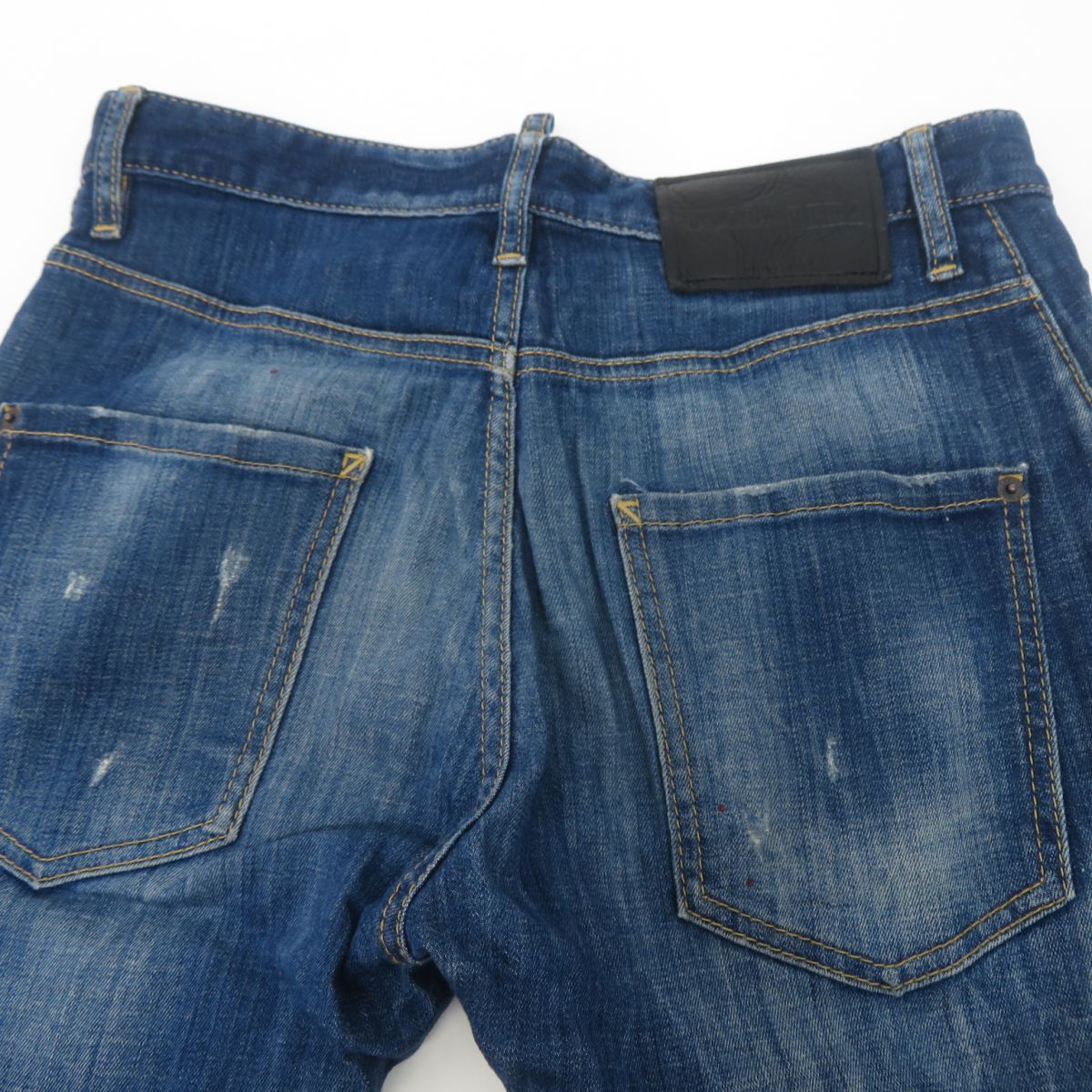 DSQUARED2 ダメージ加工パンツ チノパン ジーンズ 美品 DSQUARED2 ディースクエアード ダメージ加工 無地 オール
