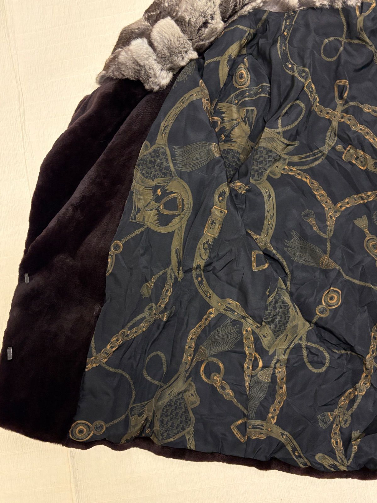 毛皮コート リアルファー