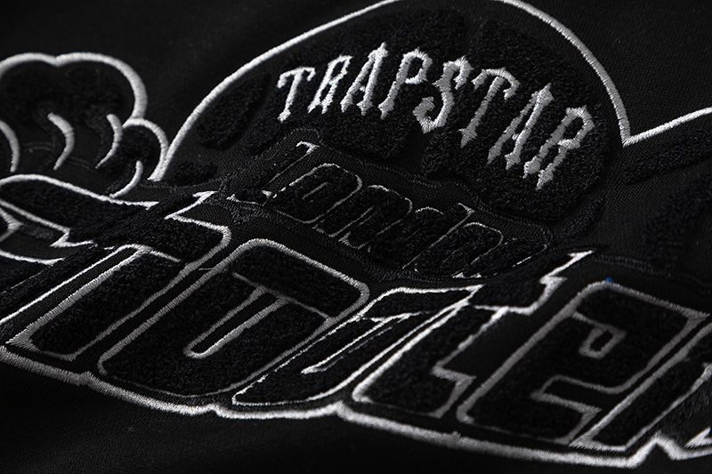 TRAPSTAR メンズパーカーコットンブラウス長袖スウェットズボン上下セット裏地毛