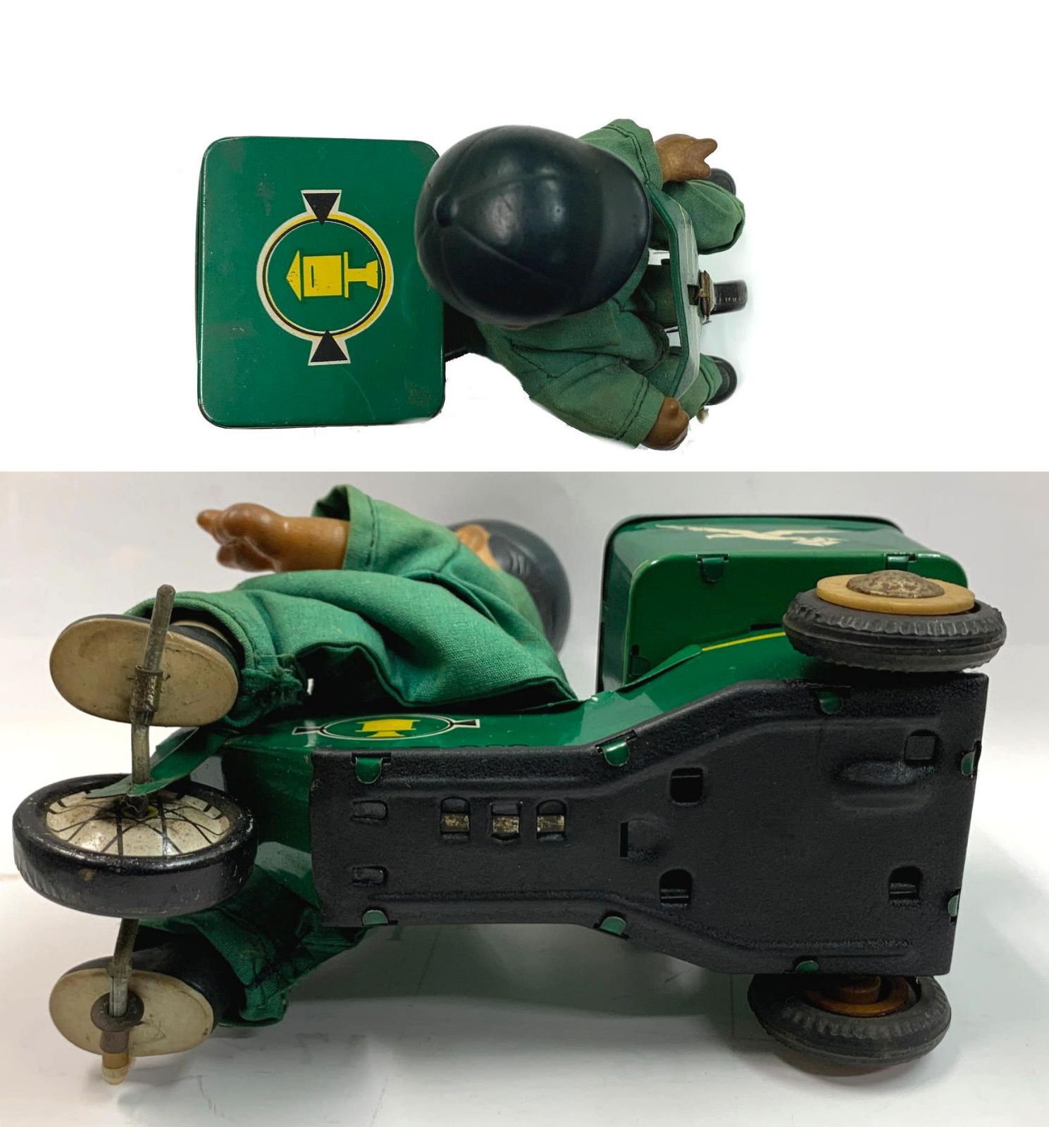 戦後　ブリキ　ビンテージ 昭和 /年代物 レトロ/ 中国製 ブリキのおもちゃ/自転車に乗った