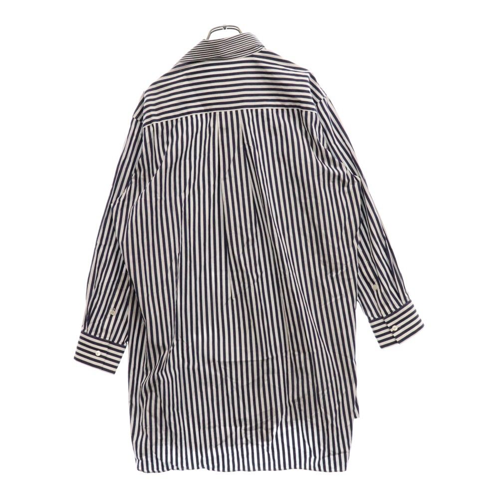 Sacai (サカイ) 23SS STRIPED POPLIN SHIRT DRESS ストライプ 切替 