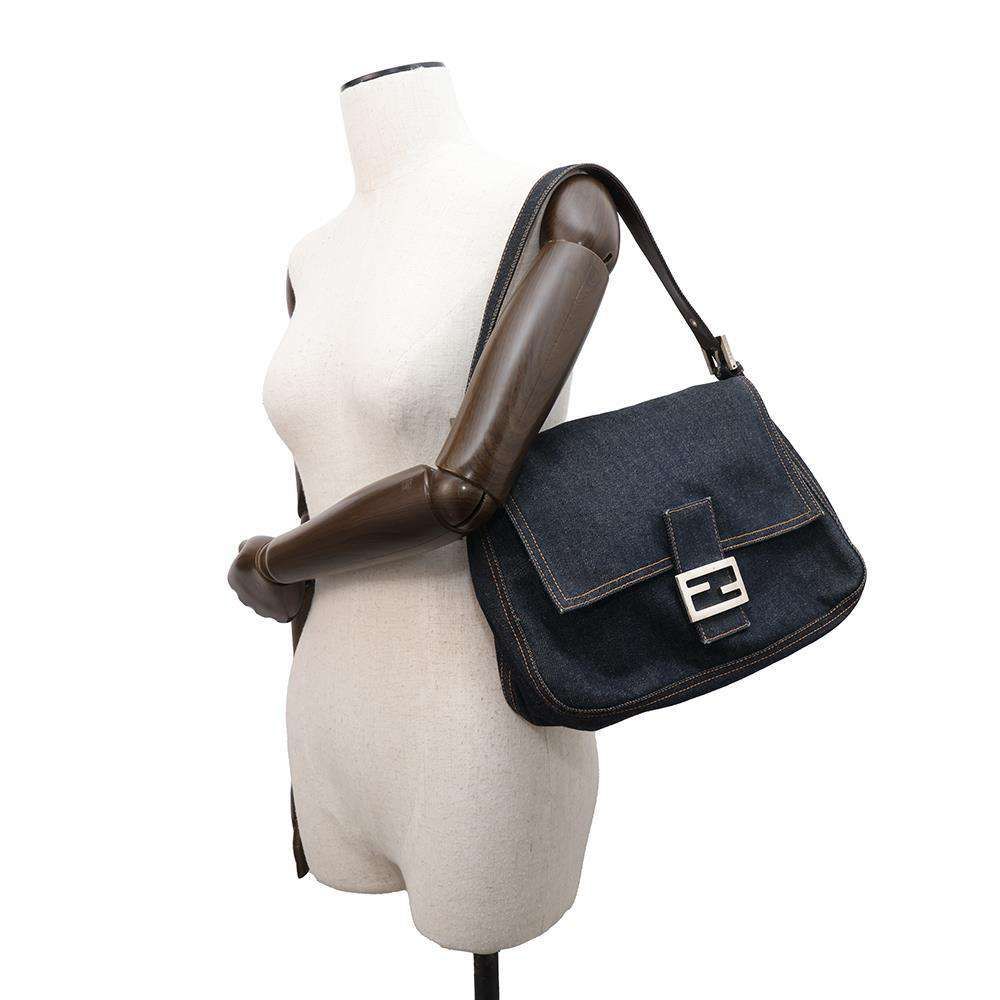 フェンディ ハンドバッグ マンマバケット デニム 26325 FENDI バッグ