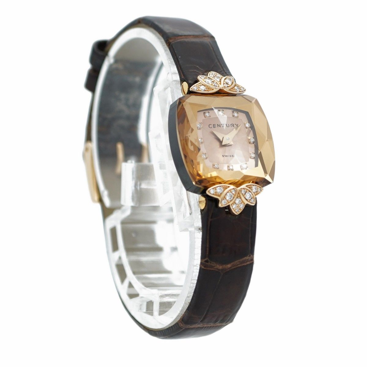 5wwh0179】センチュリー ボレロ 966.2.F.M.8B.76.CJK ブラウン文字盤  