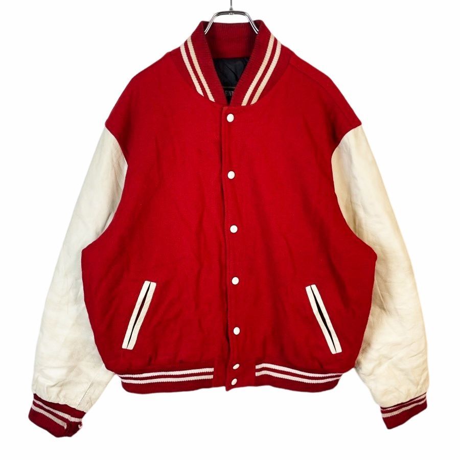 スタジャン 赤　XL USA製　アワードジャケット 古着　コーデュロイ スタジャン 赤 XL USA製 アワードジャケット 古着 コーデ