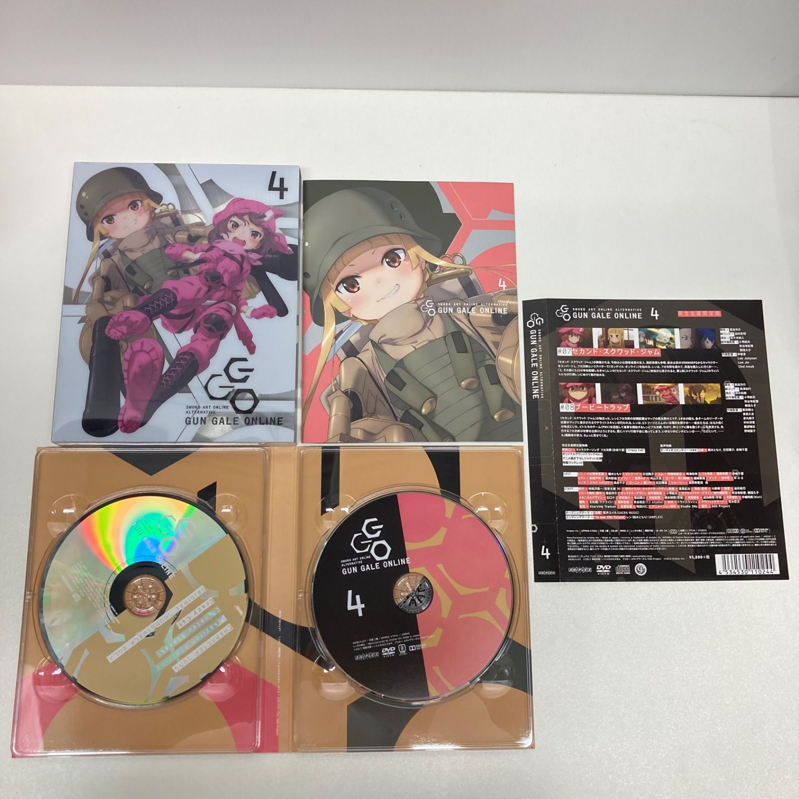 ピアス ガンゲイル オンライン DVD 全6巻セット 完全生産 版 全巻収納BOX付き