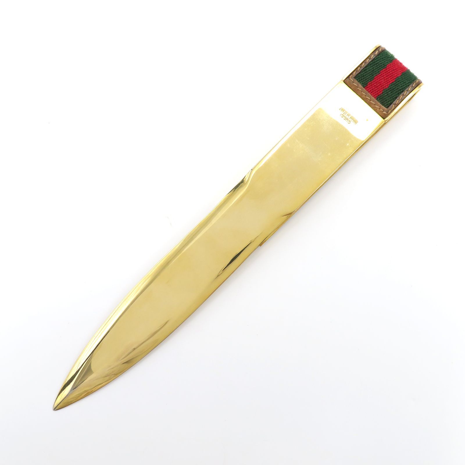 GUCCI グッチ オールドグッチ ペーパーナイフ シェリーライン レターオープナー gucci ゴールド GP