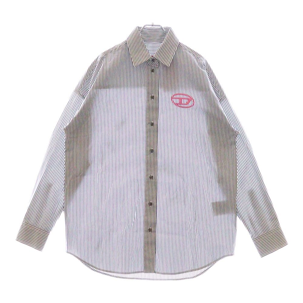 DIESEL (ディーゼル) C-DOU-STRIPE SHIRT オーバルDロゴ