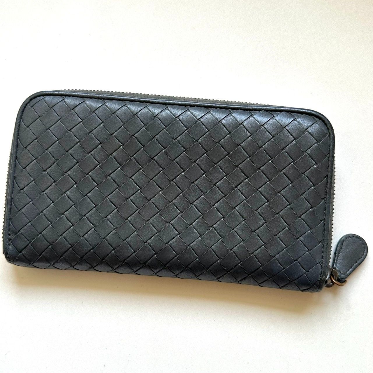 ボッテガヴェネタ BOTTEGA VENETA 長財布 イントレチャート グレー