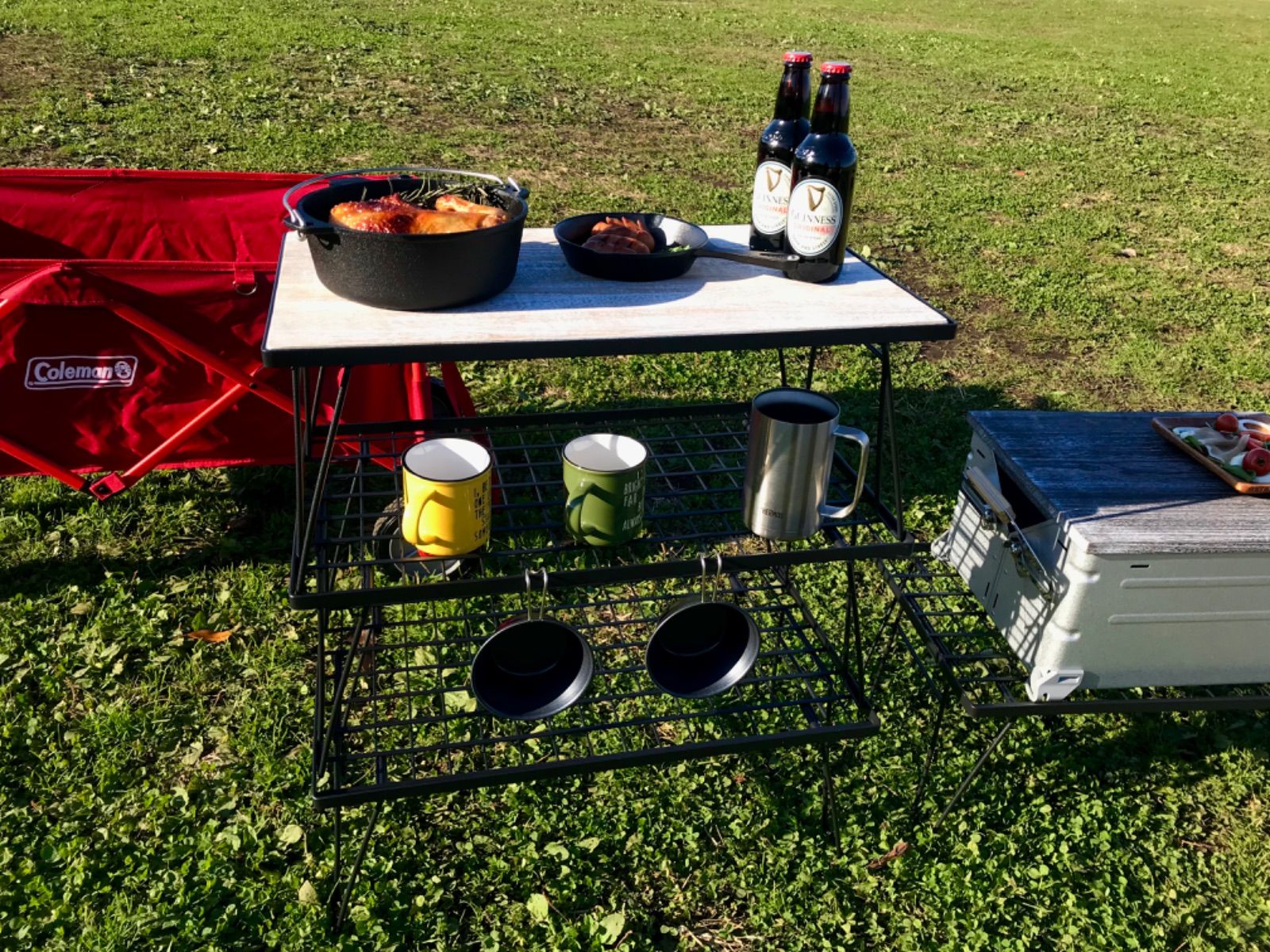 フィールドラック 3個セット 収納ケース付き キャンプ収納 コンパクト