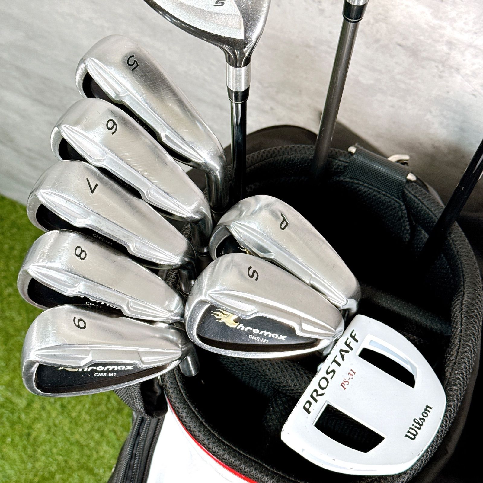 本格派 メンズゴルフクラブ 14本 フルセット テーラーメイド キャディ