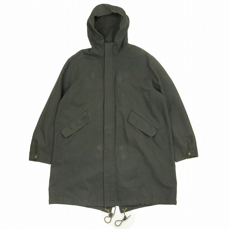 美品 22AW ジュンハシモト junhashimoto SEVEN PLUS MODS COAT セブンプラス モッズ コート ジャケット ブルゾン アウター コットン オーバーサイズ 1012220001 サイズ4 カーキ モスグリーン メンズ/5