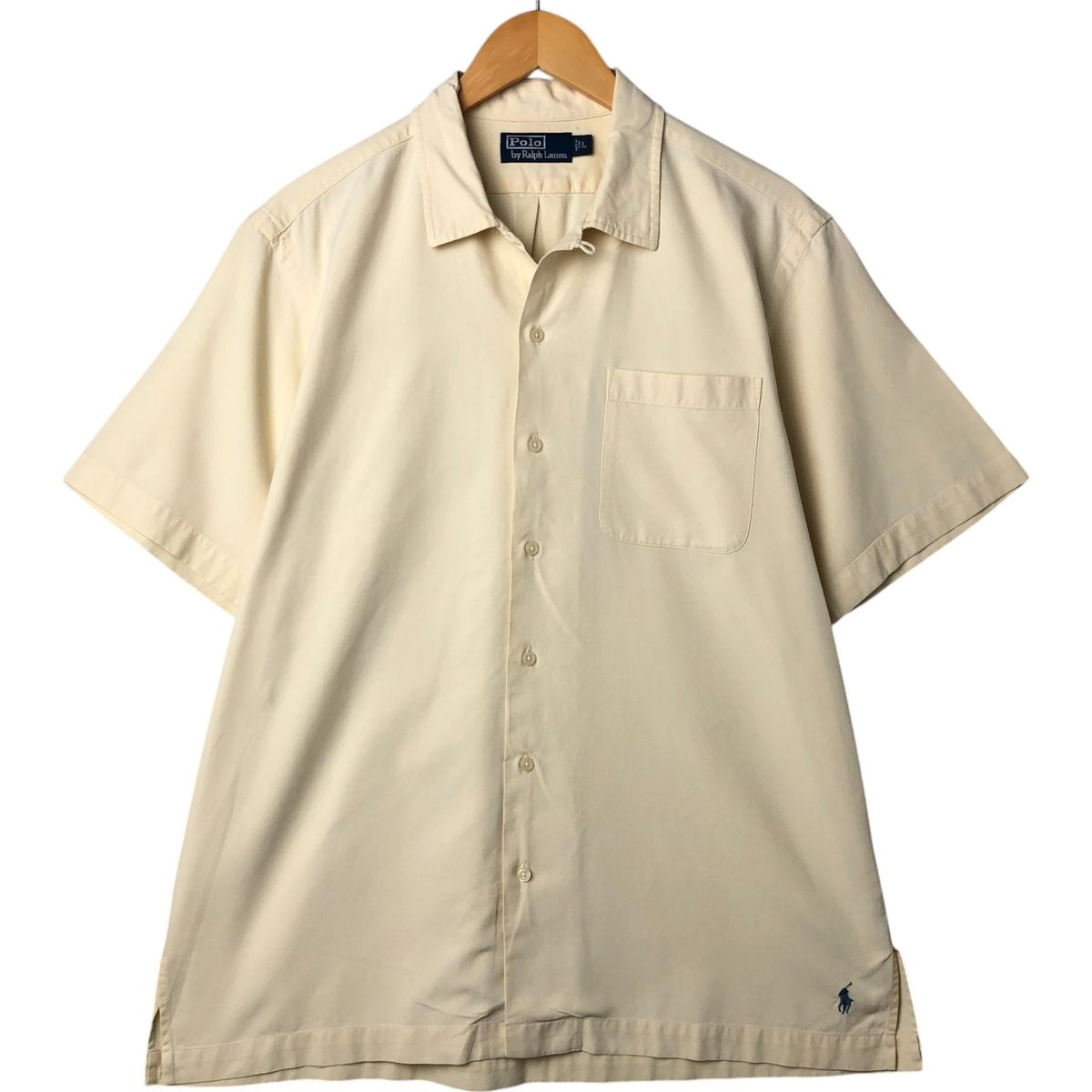 古着 ラルフローレン Ralph Lauren POLO by Ralph Lauren 半袖 オープンカラー コットンシャツ ボックスシャツ メンズL相当 /eaa562966 古着 ラルフローレン Ralph Lauren POLO by Ralph Lauren 半袖