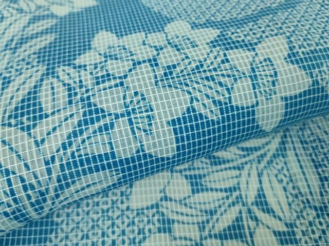 平和屋着物∴夏物 浴衣 綿紅梅 金魚 流水花文 綿 逸品 CAAW1004ng