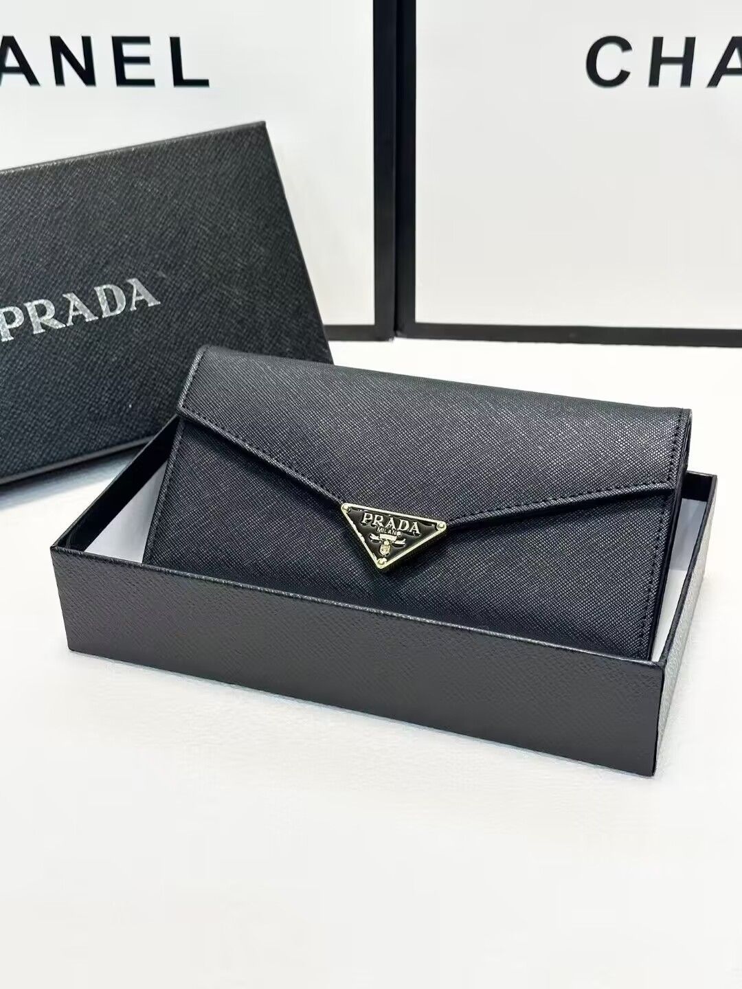 人気推薦☆PRADA プラダ 長財布 ブラック#y